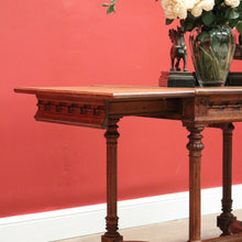 Load image into Gallery viewer, x SOLD Antique French Sofa Table, Drawer Leaf Study Desk, Hall Table Lamp Side Table B10635