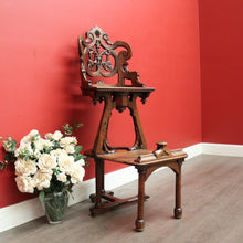 Load image into Gallery viewer, x SOLD Antique French Hotel Shoe Shine Chair, Barbers Chair, Orchestra Music Chair. B9948