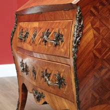 Load image into Gallery viewer, x SOLD Antique French Good Quality Louis XVI style Fall Front Writing Bureau Desk with Chest of Drawers B10725