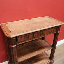 Load image into Gallery viewer, x SOLD Antique Sideboard, Antique French Gothic Church Dumb Waiter Hall Table Console. B11257