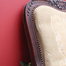 Load image into Gallery viewer, x SOLD Antique Grandfather Chair, Oak and Tapestry Padded Arm Armchair Grandfather Seat B10782