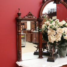 Load image into Gallery viewer, x SOLD Antique English Credenza Antique Burr Walnut and Marble Mirror Back Sideboard B10678