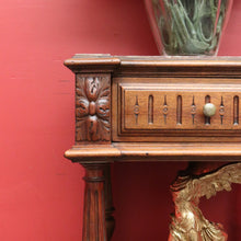 Load image into Gallery viewer, x SOLD Antique French Walnut and Marble Lamp Table, Bedside Cabinet Table Hall Cupboard B10458