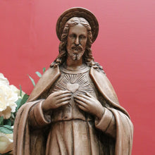 Load image into Gallery viewer, x SOLD Vintage Sacred Heart of Jesus Statue, Italian Depose Statue of Jesus Christ B10656