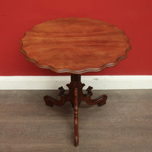 Load image into Gallery viewer, x SOLD Antique French Mahogany Gothic Church Loo Table, Side Table, Wine Table. B9800