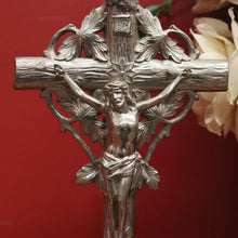 Load image into Gallery viewer, x SOLD Vintage French Crucifix, Table Top, Bookcase, Sideboard top Cross, Jesus Statue B10900