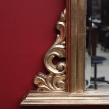 Load image into Gallery viewer, x SOLD Vintage Gilt Frame Bevelled Mirror Sideboard Mirror Over Mantel or Hall Mirror. B10328