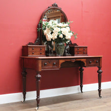 Load image into Gallery viewer, x SOLD Antique Dressing Table, Heal and Son Mirror Back Dressing Table, Trinket Drawers B11066