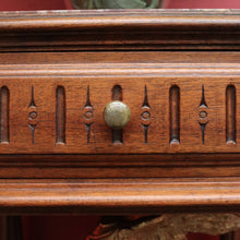 Load image into Gallery viewer, x SOLD Antique French Walnut and Marble Lamp Table, Bedside Cabinet Table Hall Cupboard B10458
