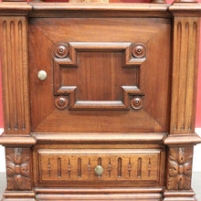 Load image into Gallery viewer, x SOLD Antique French Walnut and Marble Lamp Table, Bedside Cabinet Table Hall Cupboard B10458
