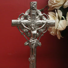 Load image into Gallery viewer, x SOLD Vintage French Crucifix, Table Top, Bookcase, Sideboard top Cross, Jesus Statue B10900