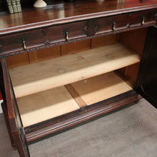 Load image into Gallery viewer, x SOLD Antique French Oak Sideboard 2 Height Cabinet Cupboard, one of 2. B10213