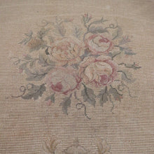 Load image into Gallery viewer, x SOLD Antique Grandfather Chair, Oak and Tapestry Padded Arm Armchair Grandfather Seat B10782