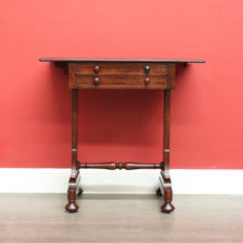 Load image into Gallery viewer, x SOLD Antique English Works Table, Lamp Bedside Table, Antique Mahogany Sewing Table B10313
