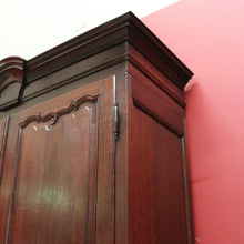 Load image into Gallery viewer, Antique French Oak Cloak Cabinet, French Armoire, Hall Cabinet, Wardrobe, Press B10593