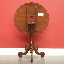 Load image into Gallery viewer, x SOLD Antique French Mahogany Gothic Church Loo Table, Side Table, Wine Table. B9800