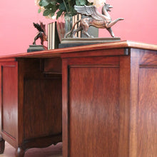 Load image into Gallery viewer, x SOLD Antique French Desk, French Oak Office Desk, Desk with Drawers and Cupboard B10851