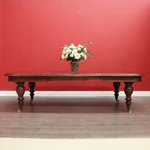 Load image into Gallery viewer, x SOLD Antique Australian Cedar 2 Leaf Extension Table Australian Cedar Kitchen Table. B10276