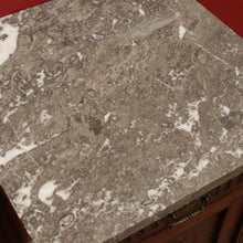 Load image into Gallery viewer, x SOLD Antique French Oak and Marble Bedside Table, Tier Base Lamp Table Bedside Table B10916