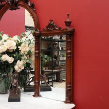 Load image into Gallery viewer, x SOLD Antique English Credenza Antique Burr Walnut and Marble Mirror Back Sideboard B10678