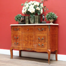 Load image into Gallery viewer, x SOLD Antique French Chest of Drawers with Marble Top, Hall Cabinet Cupboard Sideboard B10570