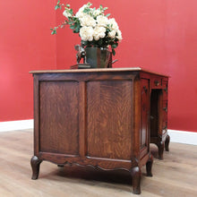 Load image into Gallery viewer, x SOLD Antique French Desk, French Oak Office Desk, Desk with Drawers and Cupboard B10851