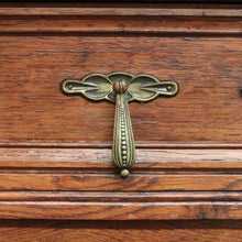 Load image into Gallery viewer, x SOLD Antique French Sideboard, Oak and Marble Top French Two Drawer Hall Cupboard B10879