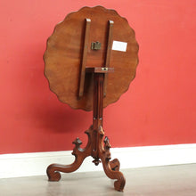 Load image into Gallery viewer, x SOLD Antique French Mahogany Gothic Church Loo Table, Side Table, Wine Table. B9800