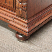 Load image into Gallery viewer, x SOLD Antique French Walnut and Marble Lamp Table, Bedside Cabinet Table Hall Cupboard B10458