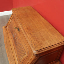 Load image into Gallery viewer, x SOLD Antique French Writing Bureau Chest of Drawer Bureau Desk Secretaire Oak Leather B10164
