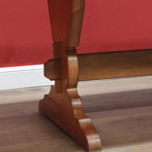 Load image into Gallery viewer, x SOLD Antique French Oak Twin Pedestal Dining Table or Kitchen Table, Stretcher Base. B11170