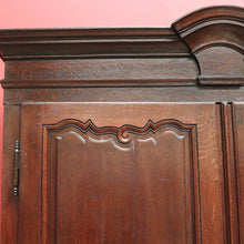 Load image into Gallery viewer, Antique French Oak Cloak Cabinet, French Armoire, Hall Cabinet, Wardrobe, Press B10593