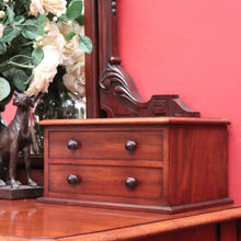 Load image into Gallery viewer, x SOLD Antique Dressing Table, Heal and Son Mirror Back Dressing Table, Trinket Drawers B11066