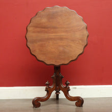 Load image into Gallery viewer, x SOLD Antique French Mahogany Gothic Church Loo Table, Side Table, Wine Table. B9800