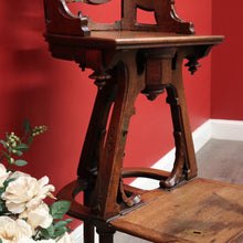 Load image into Gallery viewer, x SOLD Antique French Hotel Shoe Shine Chair, Barbers Chair, Orchestra Music Chair. B9948