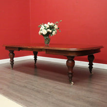 Load image into Gallery viewer, x SOLD Antique Australian Cedar 2 Leaf Extension Table Australian Cedar Kitchen Table. B10276
