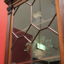 Load image into Gallery viewer, x SOLD Antique English Mahogany China Cabinet, English Bookcase with Cupboard Base B10744
