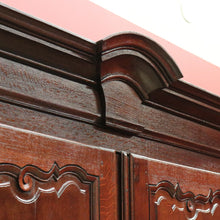 Load image into Gallery viewer, Antique French Oak Cloak Cabinet, French Armoire, Hall Cabinet, Wardrobe, Press B10593