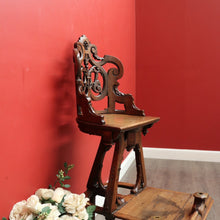 Load image into Gallery viewer, x SOLD Antique French Hotel Shoe Shine Chair, Barbers Chair, Orchestra Music Chair. B9948