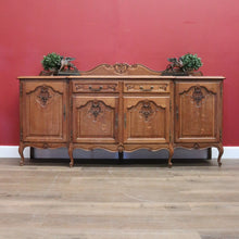 Load image into Gallery viewer, x SOLD Antique French Sideboard French Oak Breakfront 4 Door Sideboard Cabinet Cupboard B10946