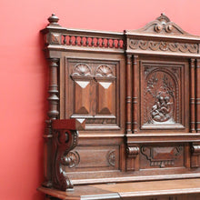 Load image into Gallery viewer, x SOLD Antique French Hall Seat, French Gothic Carved Blanket Box Bench Seat Hall Chair B10154