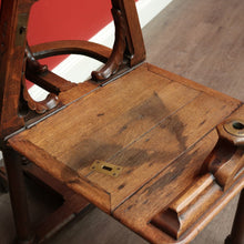Load image into Gallery viewer, x SOLD Antique French Hotel Shoe Shine Chair, Barbers Chair, Orchestra Music Chair. B9948