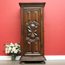 Load image into Gallery viewer, Antique French Linen Press, Armoire Wardrobe.  Single Door Pantry Broom Cupboard B10162