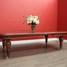 Load image into Gallery viewer, x SOLD Antique Australian Cedar 2 Leaf Extension Table Australian Cedar Kitchen Table. B10276