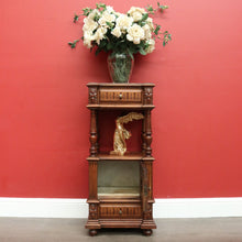 Load image into Gallery viewer, x SOLD Antique French Walnut and Marble Lamp Table, Bedside Cabinet Table Hall Cupboard B10458