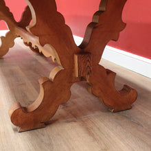 Load image into Gallery viewer, X SOLD Antique French Oak Refectory Table or Dining Kitchen Table with Stretcher Base. B11213
