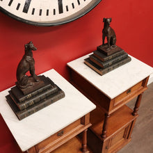 Load image into Gallery viewer, x SOLD Pair of Bedside Tables, Antique French Oak Bedside Cabinets, Hall Lamp Tables B10256