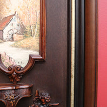 Load image into Gallery viewer, x SOLD Vintage Statue Holder, Wall Hanging Worship Stand Cupids, Hand Painted Scenes. B10200