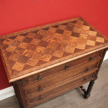 Load image into Gallery viewer, x SOLD Antique French Hall Cabinet, Chest of Drawers, Lamp Side Table with Spiral Legs B10201
