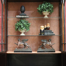 Load image into Gallery viewer, x SOLD Antique English Mahogany China Cabinet, Display Cupboard Hall Cabinet, Bookcase B10675